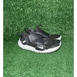 Nike Flex Advance Toddler Size 12C Mesh Woven Black White Walking Comfy Shoes‎